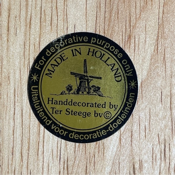 VTG JCV Hunnik Signed Dutch Tile Four Seasons Ter Steege BV Holland Collectible - Picture 4 of 4